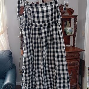 Black and White Checkered Dress